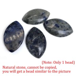 Natural Stone Purple Green Blue Black Striped Agates Beads Marquise Cabochons Stone Pendant 28x45mm For Jewelry Making