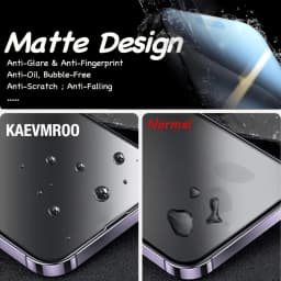 NNBILI 3pcs Full Coverage Frosted Privacy Screen Protector Ceramic Film Anti-Peep Upgrade Edge Protection for iPhone 18 Pro Max