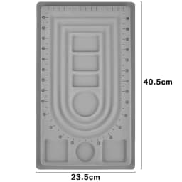 Flocked Bead Board Jewelry Making Tools DIY Bracelet Necklace Beading Organizer Jewelry Size Measuring Tool WorkBenches Tray