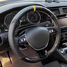 Anti-Slip Suede Leather Car Steering Wheel Braid Cover For Volkswagen VW Golf 7 Mk7 New Polo Jetta Passat B8 Tiguan Sharan