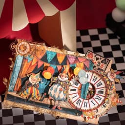 Mr. Paper Carnival Party Stickers 15pcs - Circus Diorama Card Decals, Creative Journal Collage, Themed Diary Decor DIY Scrapbook