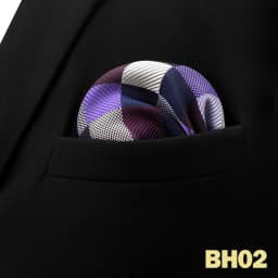 Pocket Square Handkerchief for Men Polka Dot Dots Plaid Check Checkered Suit Pocket Towel Hanky Mens Gift Wedding Business Party