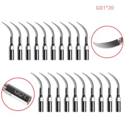20 PCS Multifunction Dental Ultrasonic Scaling Endo Tips Fit DTE SATELEC Handpiece
