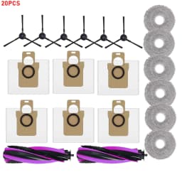 Accessories For JONR P20 PRO T5 PRO Vacuum Cleaner Main Roller Brush Side Brush HEPA Filter Mop Cloth Dust Bag Parts