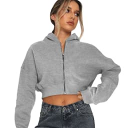 2025 Fall Winter New Arrival Women's Long-Sleeve Hoodie Zip-Up Cardigan Hooded Casual Jacket for Women Y2k Clothing Tops