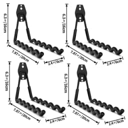 Heavy Duty Metal Hook Garage Organizer Wall Mount Anti-slip Bicycle Hanger Hooks Storage Hook For Ladders Garden Tool