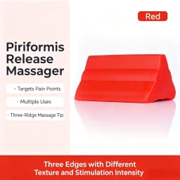 Piriformis Massage Roller with 3 Different Heads for Targeted Trigger Point Pressure Relieve Pain and Tightness in The Low Back