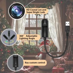 10 Modes Christmas LED Projector Lights USB 5V USB Night Light Ambiance Decor Switchable Pattern Santa Claus Snowman Projection