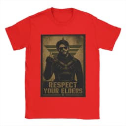Respect Your Elders Soldier Boy T Shirts Men's 100% Cotton Funny T-Shirts Round Neck The Boys Tee Shirt Short Sleeve Tops