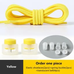 Spring Lock Shoelaces No Tie Shoe Laces Sneakers Round Elastic Shoelace Kid Adult Quick Without Ties Shoestrings Rubber Bands