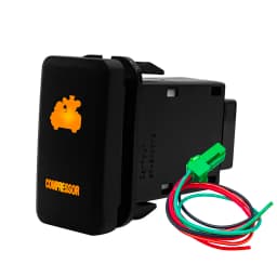 Amber Led Light 12V Car Push Button Switch Winch A/C ON OFF For Toyota 4Runner Tacoma Land Cruiser Reiz Hilux Prado FJ Cruiser