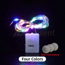 10/5Pcs LED Fairy Lights 3 Mode Light String Button Battery Christmas Decoration Party Wedding Garden New Xmas Tree Year's Decor