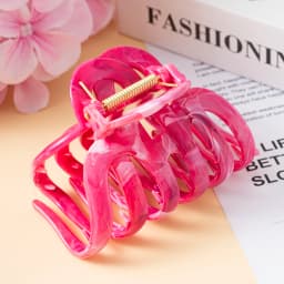 New Large Marble Stripes Pumpkin Hair Claws Crab Hairpins For Women Sweet Hair Clip Barrettes Headband Hair Accessories Styling