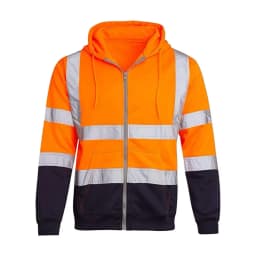 2025 M-4XL High Visibility Hoodie Coat Safe Luminous Strip Warning Drawstring Hoodie Overalls Cold-Proof Outdoor Work Jacket