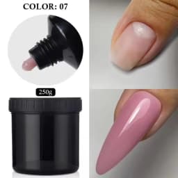 MSHARE 250g Clear Acrylic Gel Hard Gel For Nail Extension Pink Nude White Acrygel Hema TPO Free Builder Nail Gel French Nail Art