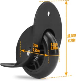 GUGULUZA Luggage Wheel Replacement Aircraft Password Box Directional Roller Wheel Maintenance Shock Absorption ST0019