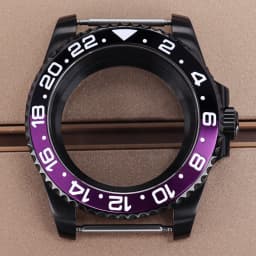 PVD Black NH35 40mm Men's Watch Case Sapphire For SUB Seiko NH35 NH36 NH38 NH34 Miyota 8215 ETA 2824 Movement Yacht-Master 20ATM