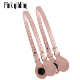 TANQU Bidirectional Adjustable Length Flat Leather Belt Handle with Drops for Obag Basket Bucket City Chic Women Handbag O Bag