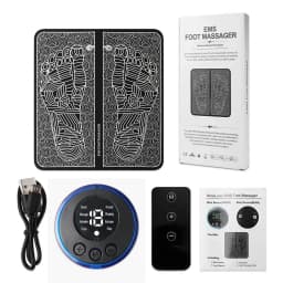 Electric Foot Massager Pad Electrostimulator Massage Mat EMS Muscle Massager Relax Feet Massage Fitness Masajeador USB Charging