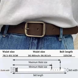 PU Leather Belt for Women's Black Brown Trousers Belt for Jeans Casual Fashion Belts Vintage Strap High Quality Female Waistband