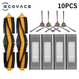 ECOVACS Deebot T8 AIVI T9 AIVI N8 Pro AIVI N9 N10 N10 Plus Accessories Main brush, side brush, filter, dust bag,Hepa Filter