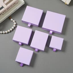 10pcs Paper Jewelry Gift Box For Ring Earrings Pendant Necklace Bracelet Stud Organizer Wedding Favors Jewellery Packaging Sack