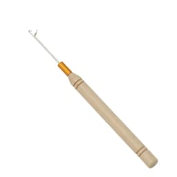 1/3/6/12PCS Hook Needle Tools Wooden Handle Hook Needle Lace Wig Making Knitting Micro Rings Loop Hair Extension Weaving