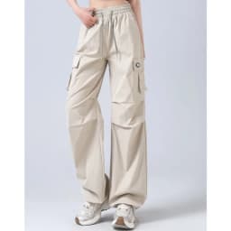 Stylish High Waist Cargo Pants Waterproof Quick Dry Casual Outdoor Hiking Pants with Drawstring