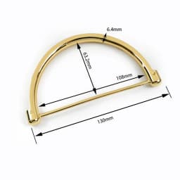 2Pcs Deepeel Metal Bag Handles Purse Frame O D Rings Handbags Replacement Chain DIY Bags Handle Handmade Hardware Accessories