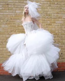 White Voluminous Tiered Tulle Wedding Skirt Detachable Overlay Puffy Ruffled Layers Ball Skirt Removable Overskirt Custom Tutu