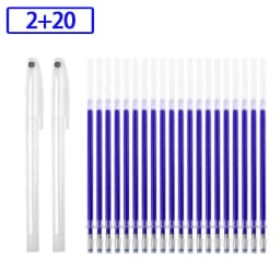 4-40Pcs High Temperature Disappearing Fabric Marker Pen Erasable Refill Pens For Patchwork Fabric PU Leather Mark Sewing Tools