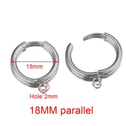 10pcs Stainless Steel Gold Earring Hooks earrings making with Loop Round Ear Post with Open Jump Ring for DIY Jewelry Components