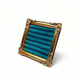 Retro Square Ring Display Stand Jewelry Showcase Tray Wooden Shop Window Decoration Photography Background Props