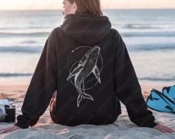 Whale Fish Sea Life Hoodie Pullover for Ocean Lovers Men Women Gift Diving Coconut Beachy Girl Autumn Fashion Sweatshirt Gifts