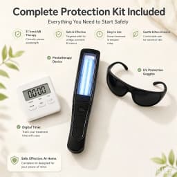 Home Use 311nm UVB Light Therapy Device Hospital Grade Skin Irradiation Machine One Button Operation