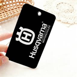 H-Husqvarna Logo Rectangle Keychain Card Holder, Badge Credit Card Holder, Student ID Card Holder, Bus Cards Cover