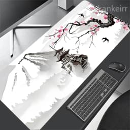 Japanese Cherry Blossoms Mouse Pad Gaming XL New Large Mousepad Sakura XXL MousePads Anti Slip Carpet Mice Pad Desktop Mousepads