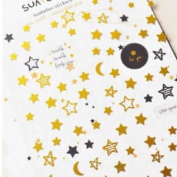 Korean Import Original Suatelier Hollow Star Tower Diary Sticker DIY Scrapbook Decor Stationery Stickers School Office Supply