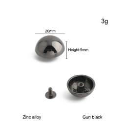 30/100/200PCS 8-20mm Mushroom Dome Bolt Metal Round Button Rivets For Handbag Clothing Decoration Screw Back Studs Accessories