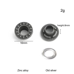 20/50/100PCS Old silver Flower/Round Conchos Screw Back Rivets For Bags Belt DIY Doll Clothes Sewing Riveting Button Accessories