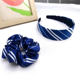 1/4PCS Magic College Wizard Slytherin Costume Cosplay Style Vintage Hair Hoop Striped Girls Silk Headband Accessories
