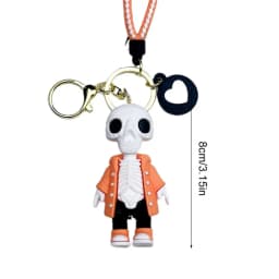 Skull Keychain Scary Skeleton Key Chain 8cm Backpack Purse Key Holder Portable Key Chain Bag Pendant For Men Women