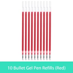 10/20/30 pcs/set 0.5mm Gel Pen Refills Red Blue Black Ink Stationery Writing Supplies Office Signature Rods Office School Needle