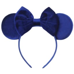 1pc Elegant Velvet Hair Accessory Fashion Solid Color Mickey Mouse Ear Headband For Wear Party Theme Parks Women Headband