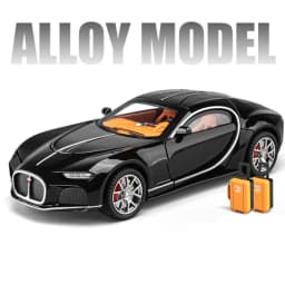 1:24 Bugatti Atlantic Alloy Sports Car Model Diecasts Metal Toy Vehicles Car Model Simulation Sound Light Collection Kids Gifts