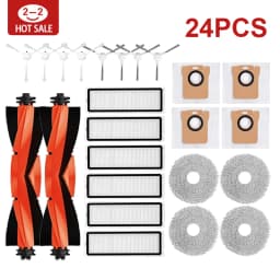 For Xiaomi Robot Vacuum X20+/X20 Plus Parts Accessories Main Side Brush Hepa Filter Mop Cloth Dust Bag Replacement