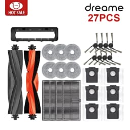 Dreame X40 Ultra X40 Pro S30 Pro Ultra Robot Vacuum Spare Parts Main Side Brushes Mop Cloths HEPA Filters Dust Bags Accessories