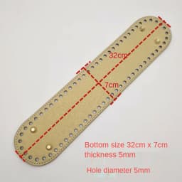 32x7cm Leather Bag Bottoms DIY Handmade Oval Long Bottom Bag Accessories For Knitting Bags Handbag Crossbody Bags Bottom