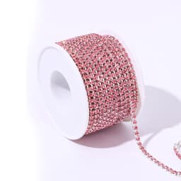 DUCRYSTAL 10Yard/Roll Crystal Rhinestone Chain Trim for Sewing Craft DIY Decoration Jewelry Rhinestones Chain for Wedding Dress