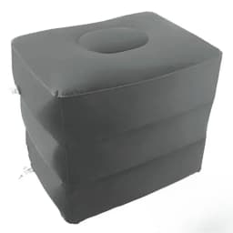 Inflatable Travel Footrest Pillow Adjustable Height Portable Leg Rest For Airplane Car Office